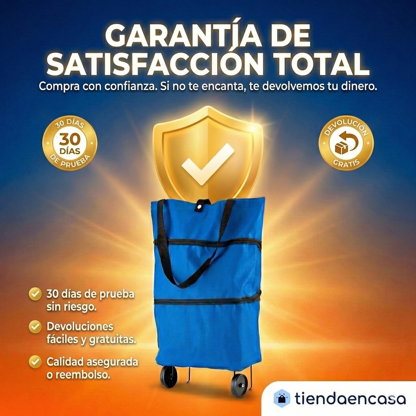 Bolsa De Mercado Plegable - SmartCarry®
